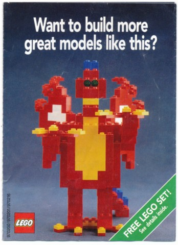 Lego 1993 Insert - Builders Club - Dragon Version (970200/970201/970216)