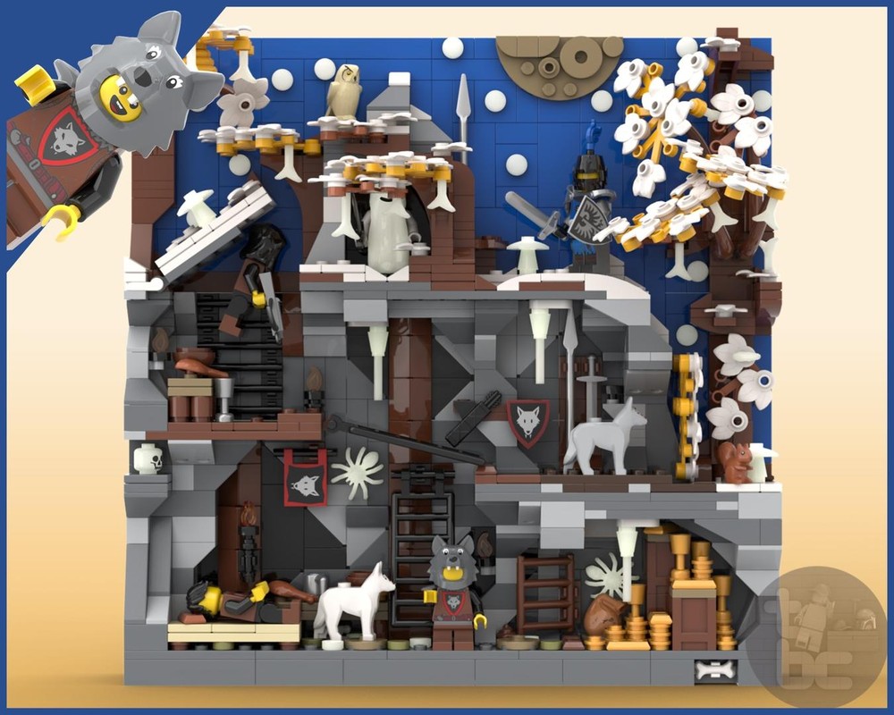 Lego Wolfpack: Starry Winter Night - IKEA Sannahed Diorama