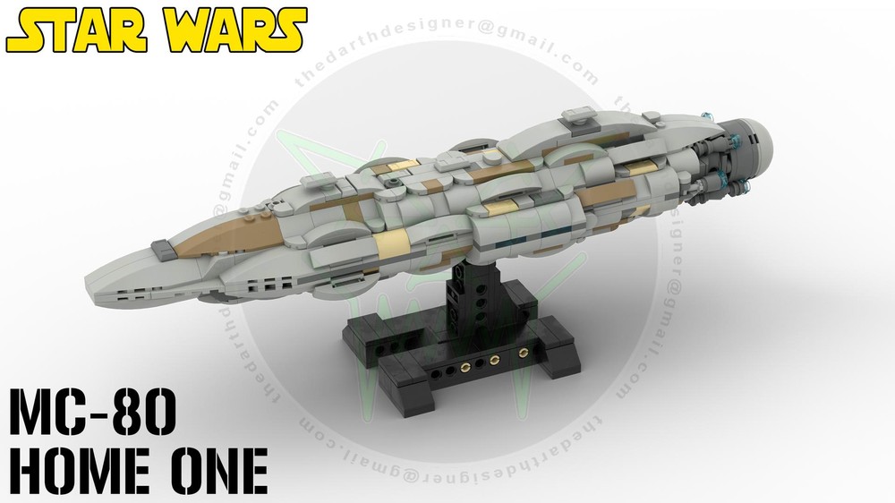Lego MC-80 Home One - 1:4000 Scale