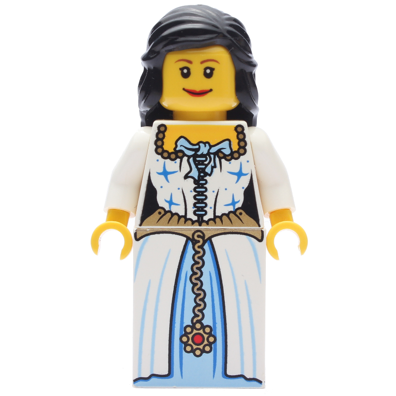 Lego Maiden - Black Hair, One-sided Head