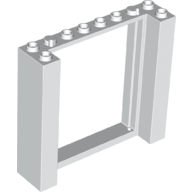 Lego Door Frame Double 2 x 8 x 6 / White