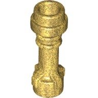 Lego Weapon Lightsaber Hilt with Bottom Ring / Pearl Gold