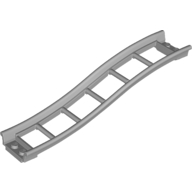 Lego Vehicle Track, Roller Coaster Ramp Small, 3 Bricks Elevation / Light Bluish Gray