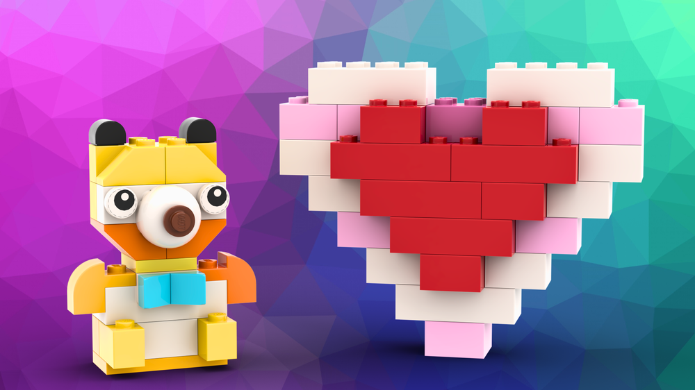 Lego 11029 Teddy bear and heart