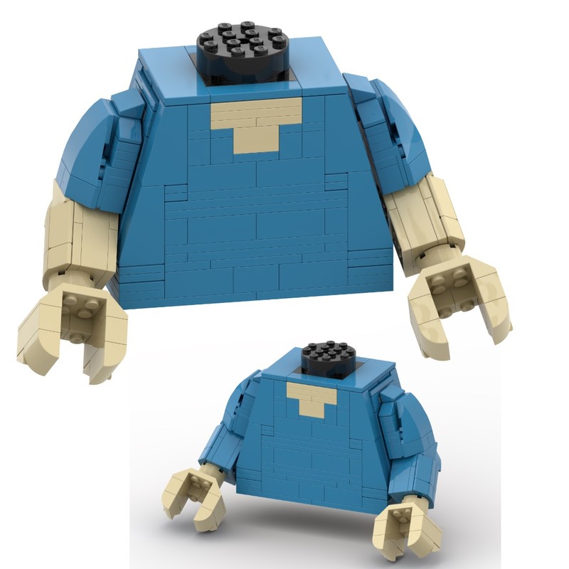 Lego Up-Scaled LEGO Minifigure Torso - Steve Edition