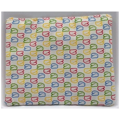Lego Duplo Pillow with Blue/Lime/Red/Yellow Bunny Print / White