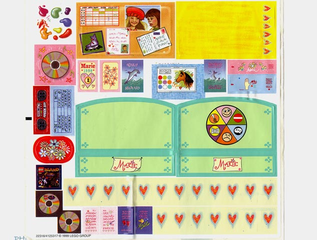 Lego Sticker Sheet 1 for Set 3142-1