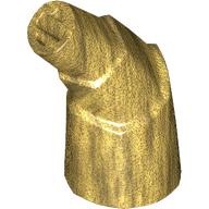 Lego Animal Body Part, Horn Stacked 45 deg. with Axle Connectors / Pearl Gold