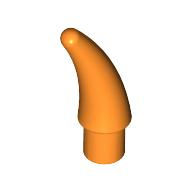 Lego Animal Body Part, Barb / Claw / Tooth / Talon / Horn, Small / Orange
