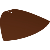 Lego Large Figure Cape, 3 Holes / Reddish Brown