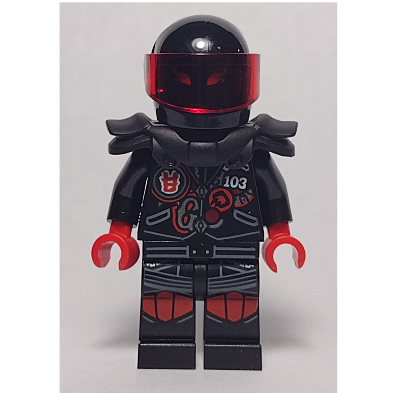 Lego Mr. E with Helmet with Trans-Red Visor