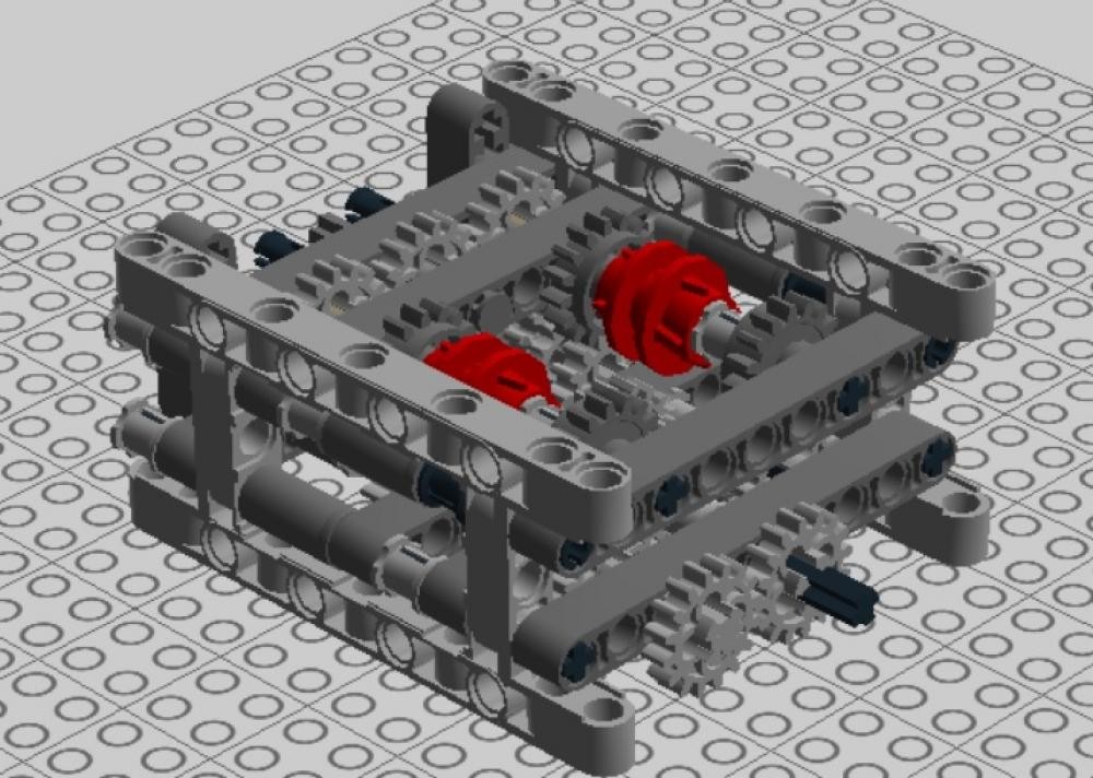 Lego 4 speed sequential transmission