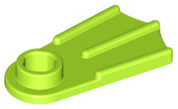Lego Minifigure Footgear Flipper / Lime