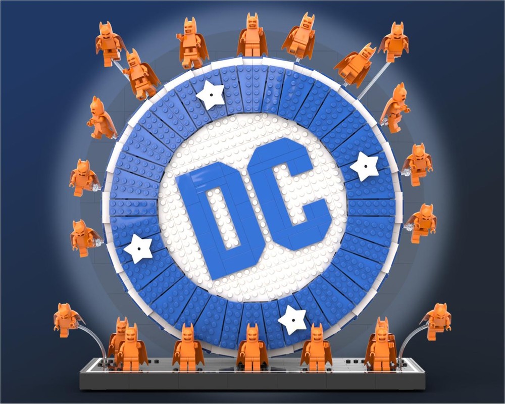Lego DC Logo & Display - 1976 & 2024