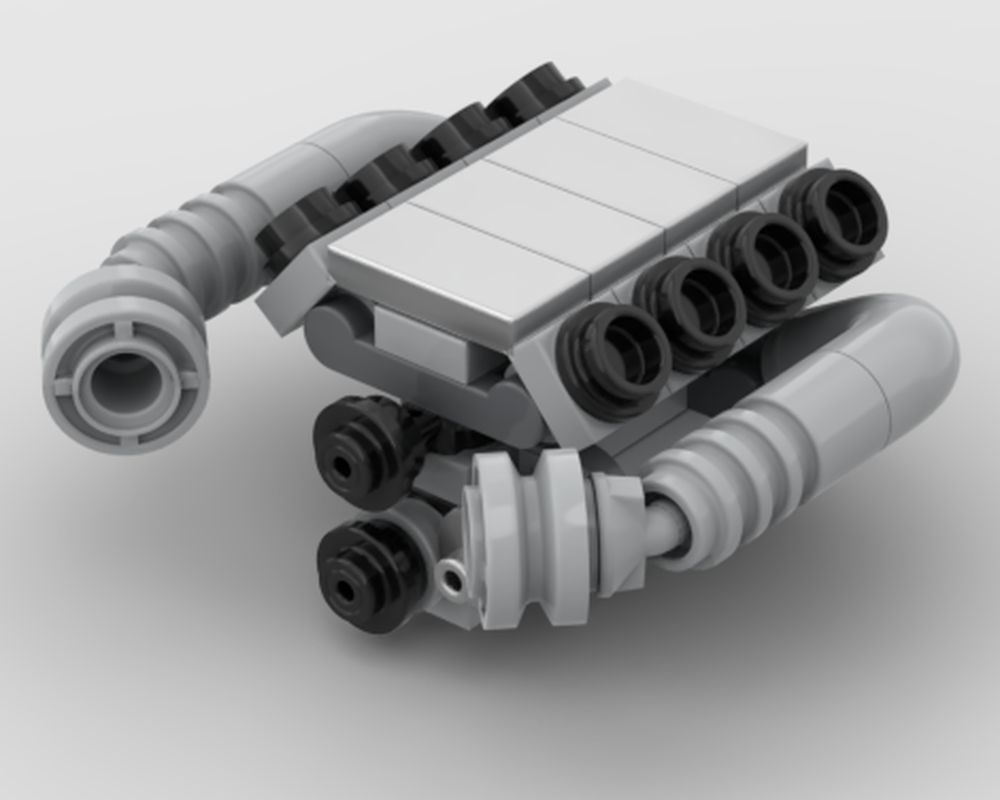 Lego Twin Turbo 370 CID LS V8 Engine