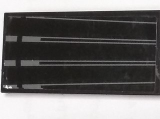 Lego Tile 2 x 4 with Gray Thin Lines Pattern (Sticker) - Set 75044 / Black