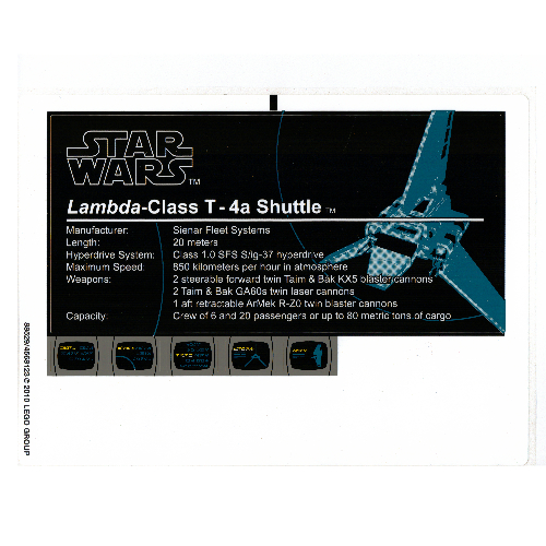 Lego Sticker Sheet for Set 10212-1 / [No Color/Any Color]
