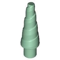 Lego Creature Body Part, Horn (Unicorn) / Sand Green