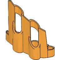 Lego Technic Panel Fairing # 1 Large Short, Large Holes, Side A / Medium Orange