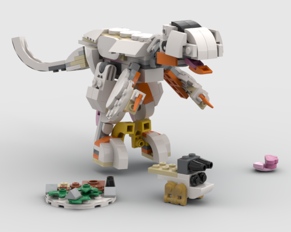 Lego Velociraptor mongoliensis and baby Triceratops 31133