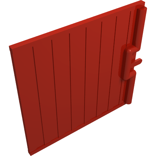 Lego Door Sliding - Type 1 / Red