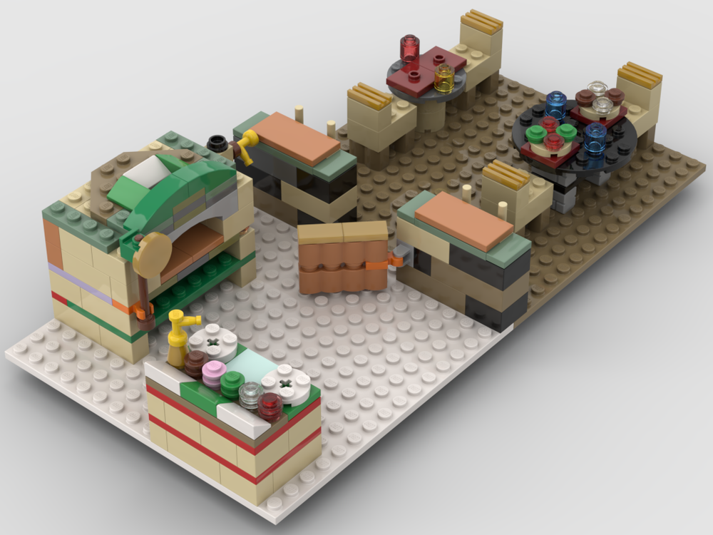Lego Pizza Place (11717 Alternate Build)