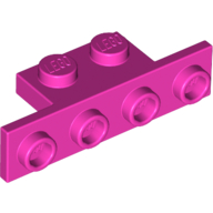 Lego Bracket 1 x 2 - 1 x 4 [Square Corners] / Dark Pink