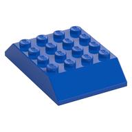 Lego Brick Sloped 45° 6 x 4 Double [aka Train Roof] / Blue