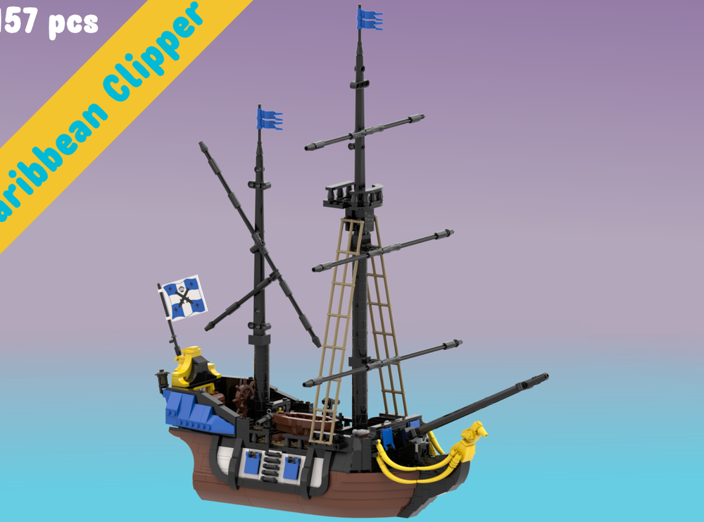 Lego Caribbean Clipper (6274) Remake