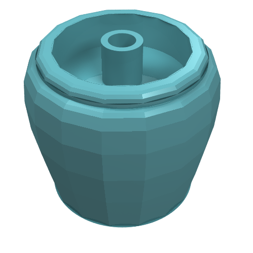 Lego Belville / Scala, Equipment Flower Pot / Light Turquoise