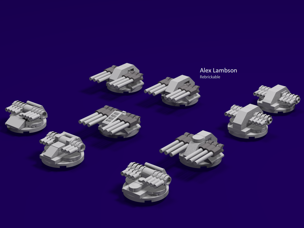 Lego Octuple Barbette Turbolaser for LEGO ISD (75252)