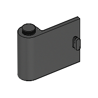 Lego Door 1 x 3 x 2 Left / Black