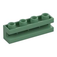 Lego Brick Special 1 x 4 with Groove / Sand Green
