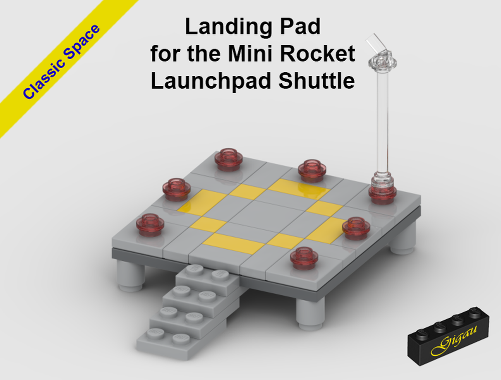 Lego Landing Pad for the Mini Rocket Launchpad Shuttle