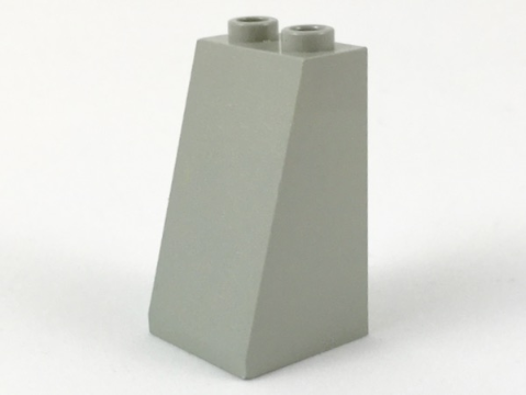 Lego Slope 75 2 x 2 x 3 - Hollow Studs / Light Gray