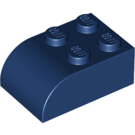 Lego Brick Curved 2 x 3 / Dark Blue