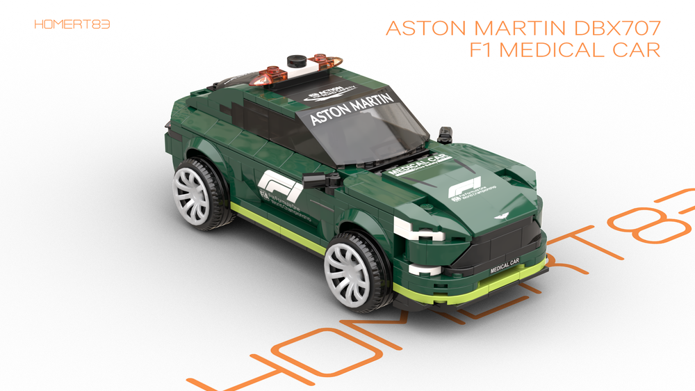 Lego Aston Martin DBX707 F1 2023 Medical Car Formula One
