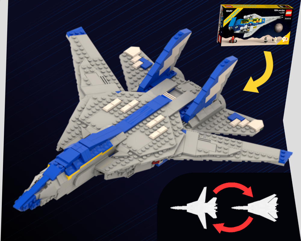 Lego F-14 Tomcat | 10497 alt-build