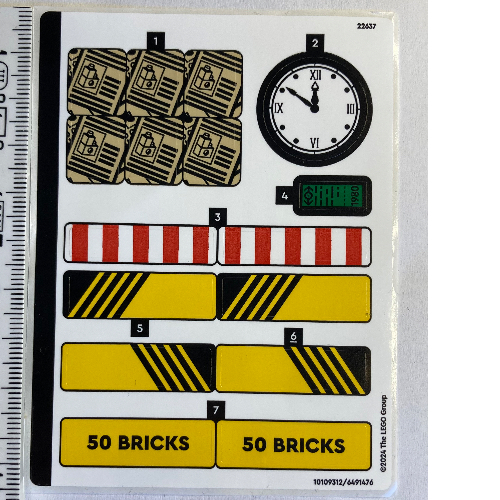 Lego Sticker Sheet for Set 910033-1 / [No Color/Any Color]