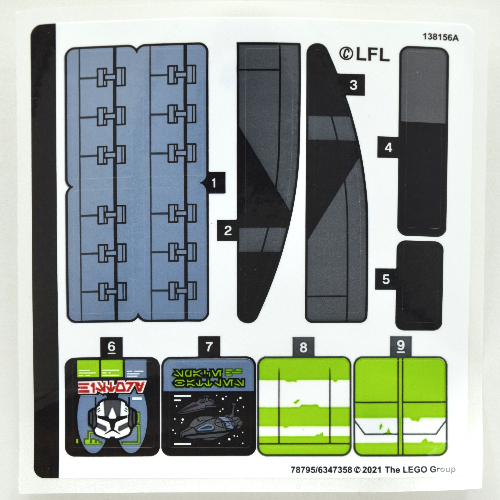 Lego Sticker Sheet for Set 75314-1 / [No Color/Any Color]
