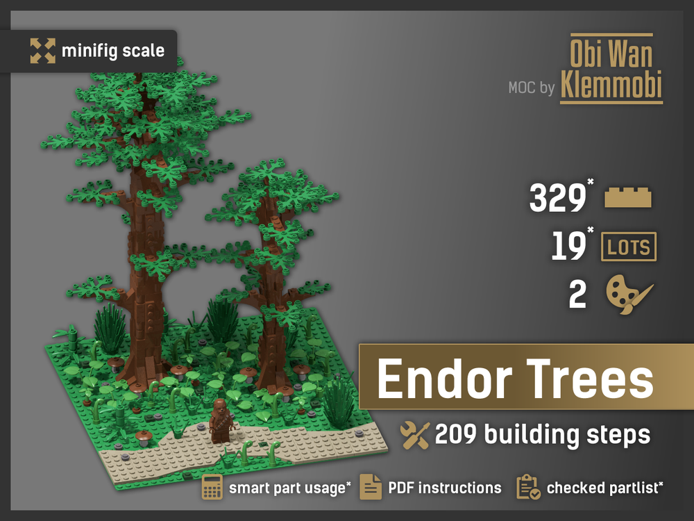 Lego Endor Forest Trees