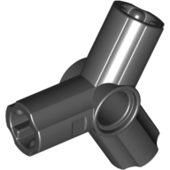 Lego Technic Axle and Pin Connector Angled Triple [120° Offset] / Black