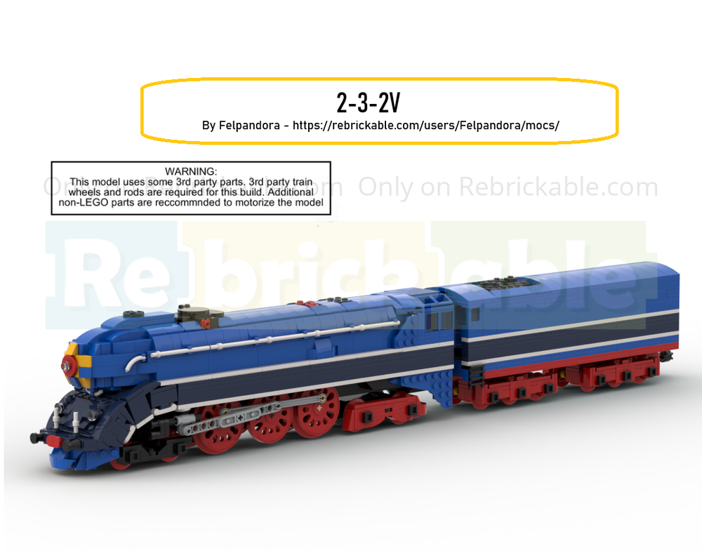 Lego 2-3-2V The soviet bullet.