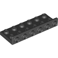 Lego Bracket 2 x 6 - 1 x 6 Inverted / Black