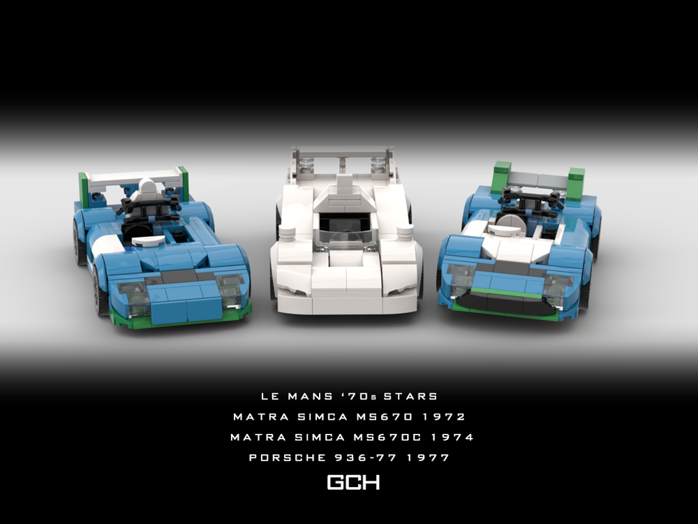 Lego LE MANS '70s STARS - Matra / Matra / Porsche