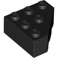 Lego Brick Wedged 3 x 3 Cut Corner / Black
