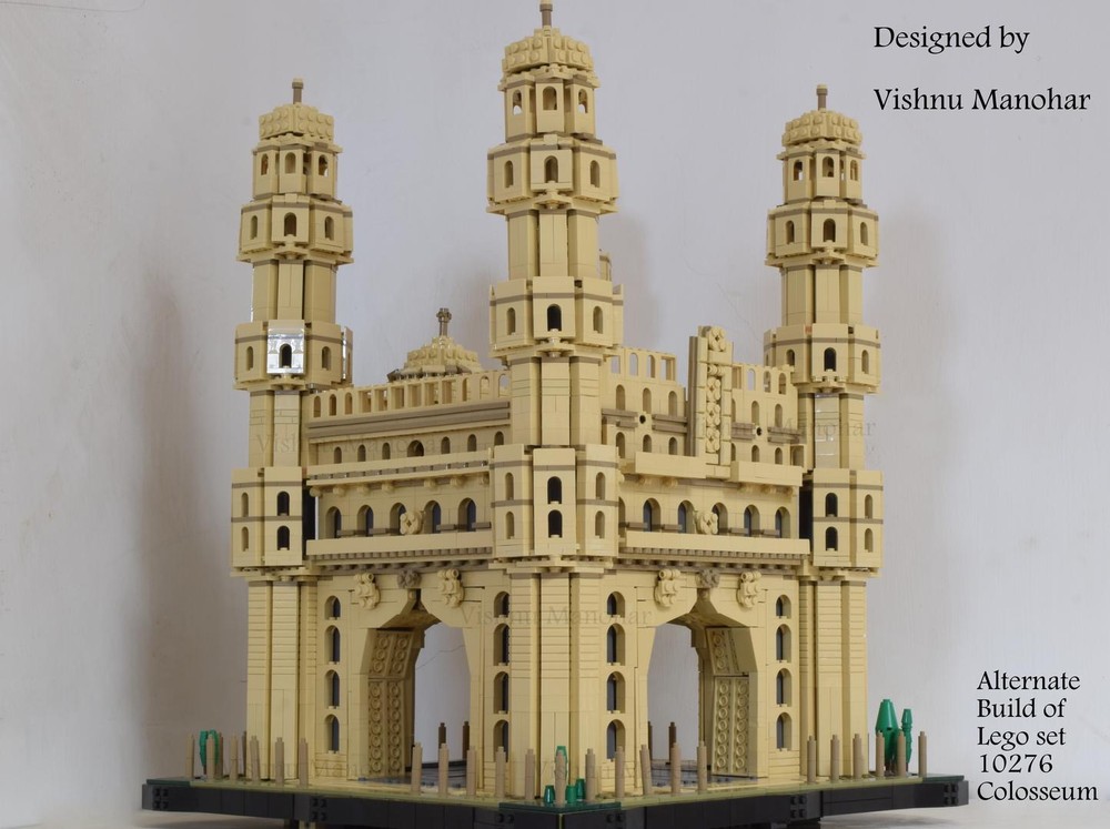 Lego CHARMINAR alternative build for Colosseum 10276