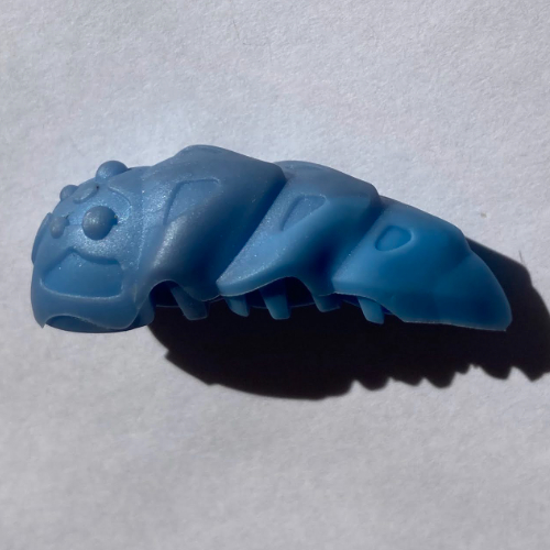 Lego Large Figure Accessory, Rahkshi Kraata Stage 4 with Marbled Medium Blue Tail Pattern