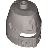 Lego Helmet Castle Closed with Eye Slit / Flat Silver