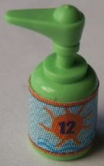 Lego Scala Accessories Bottle Pump with Sunscreen Factor 12 Pattern (Sticker) - Set 3151